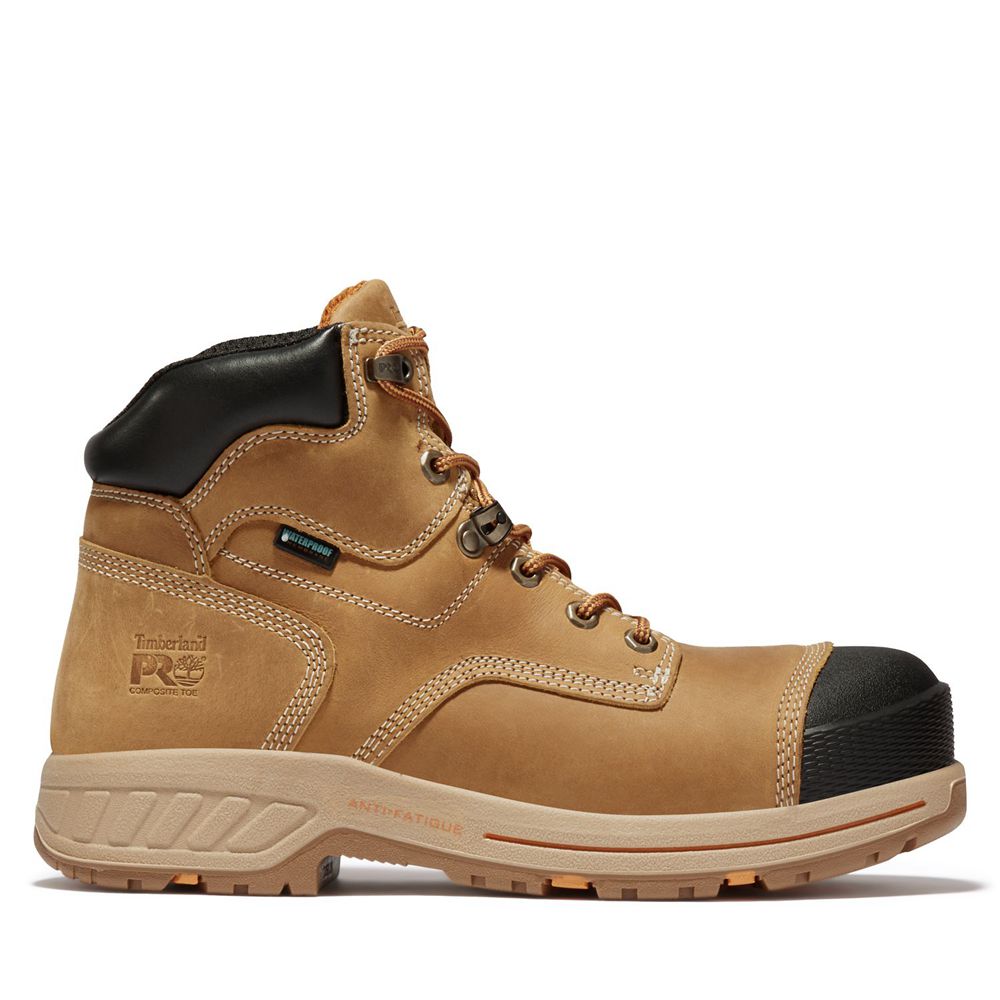 Timberland Mens Work Boots PRO® Helix HD 6" Comp Toe - Brown/Black - India PR1548670